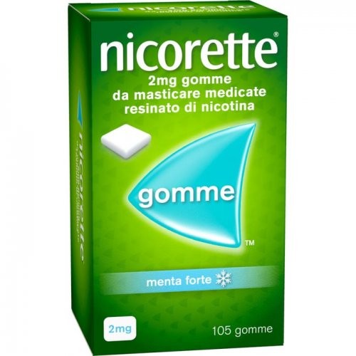 Nicorette 2mg 105 Gomme Masticabili Menta Forte