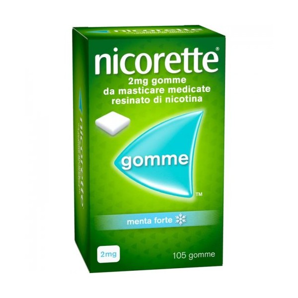 Nicorette 2mg 105 Gomme Masticabili Menta Forte