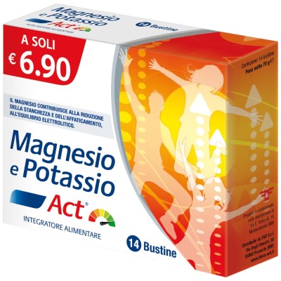 Magnesio e Potassio Act 14 Bustine