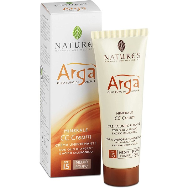 NATURE'S Argà CC Cream Viso Uniformante 50 ml Colore Medio Scuro