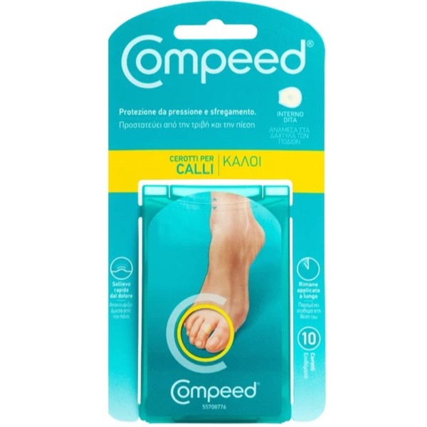 Compeed Cerotti per Calli Interno Dita 10 Pezzi
