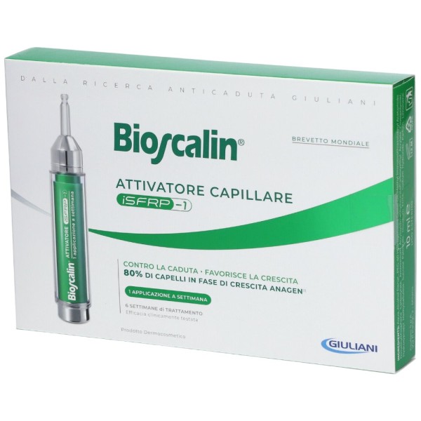 Bioscalin Attivatore Capillare iSFRP-1 Trattamento Anti-Caduta 6 Settimana 1 Fiala da 10ml