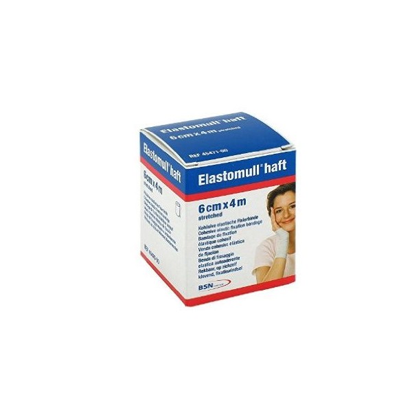 Leukoplast Elastomull Haft Benda di Fissaggio Elastica 6cm x 4m
