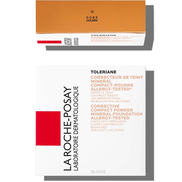 TOLERIANE FONDOTINTA Correttore Compatto Polvere Colore 15 Dorato 9,5g