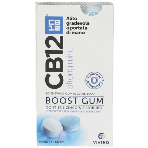 CB12 Boost 10 Chewing Gum Strong Mint