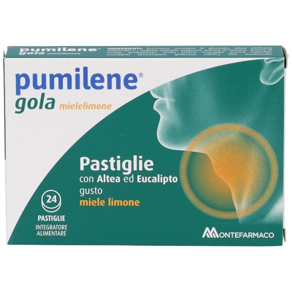Pumilene Gola Miele Limone 24 Pastiglie
