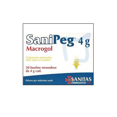 SANIPEG MACROGOL POLVERE PER SOLUZIONE ORALE 10G 20BUSTE