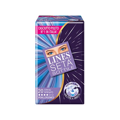 LINES SETA SOTTILE 20 ASSORBENTI CON ALI