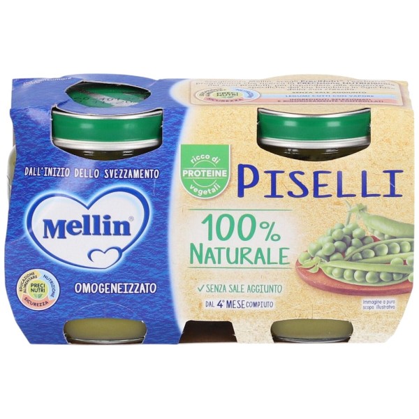 Mellin Omogeneizzato Piselli 2 x 80 g