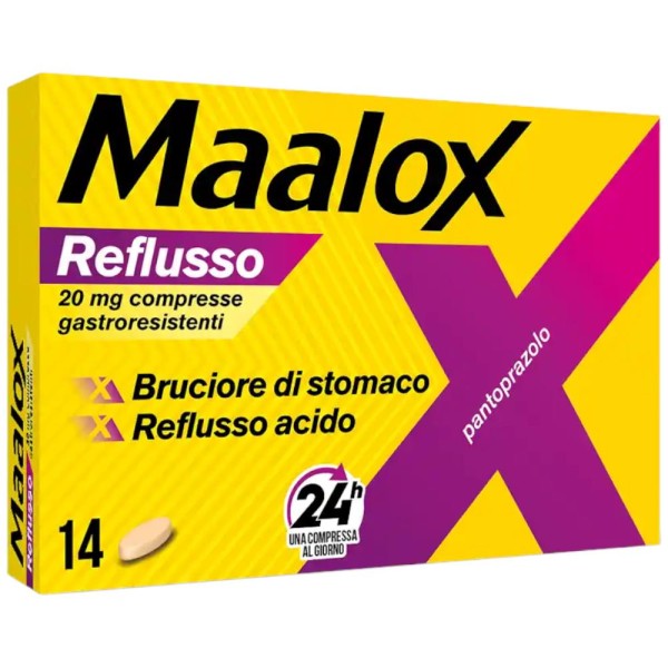 Maalox Reflusso 20 mg 14 Compresse Gastroresistenti