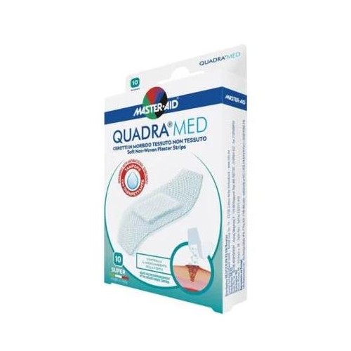 Master Aid Quadra Med Cerotti in Morbido TNT 10 Pezzi 86x39mm Super