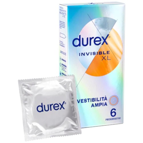 Durex Invisibile XL 6 Preservativi