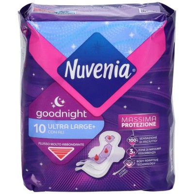 Nuvenia Goodnight 10 Assorbenti Ultra Notte con Ali