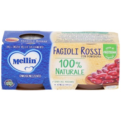 Mellin Omogeneizzato Fagioli Rossi 2 x 80 g
