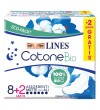Lines Cotone Bio 8+2 Assorbenti Notte con Ali