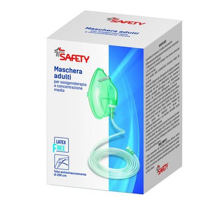 MASCHERA PER OSSIGENOTERAPIA CON TUBO 200CM