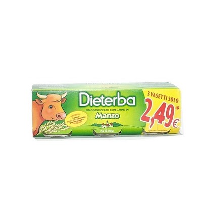 OMO DIET.Manzo 3x80g