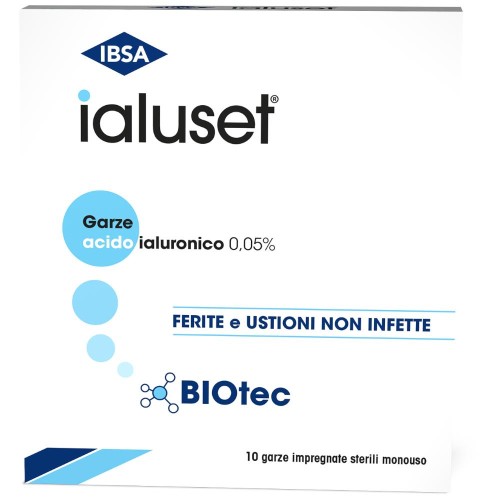 Ialuset 10 x 10 cm 10 Garze impregnate sterili