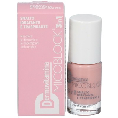 Dermovitamina Micoblock 3 in 1 Smalto Idratante e Respirante Rosa Chiaro