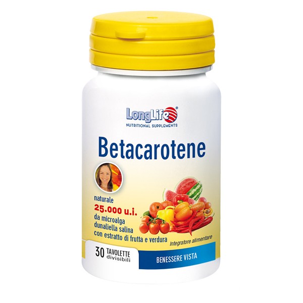 LongLife Betacarotene 25.000 30 TAVOLETTE