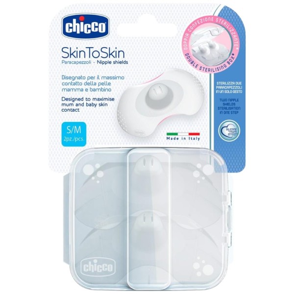 Chicco SkinToSkin Paracapezzoli Taglia S/M 2 pezzi