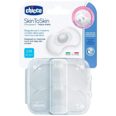 Chicco SkinToSkin Paracapezzoli Taglia S/M 2 pezzi