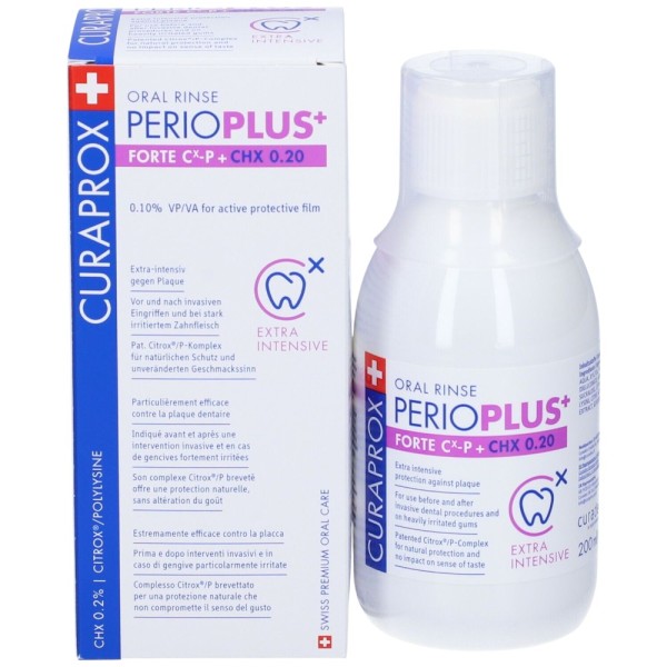 Curaprox Perioplus+ Forte Cx-p + Chx 0.20 Collutorio 200 ml