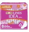 LINES IDEA Ultra 8 ASSORBENTI con ALI per FLUSSI ABBONDANTI