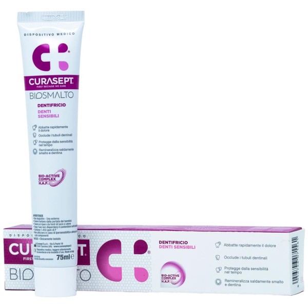 Curasept Biosmalto Denti Sensibili Dentifricio 75ml