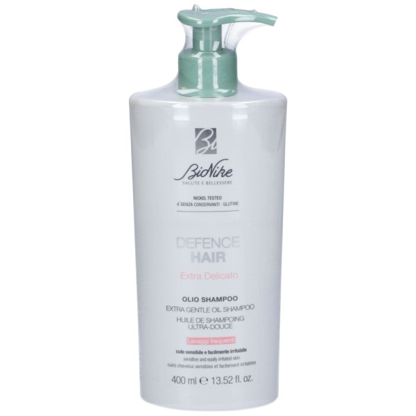 Defence Hair Extra Delicato Olio Shampoo Lavaggi Frequenti 400ml
