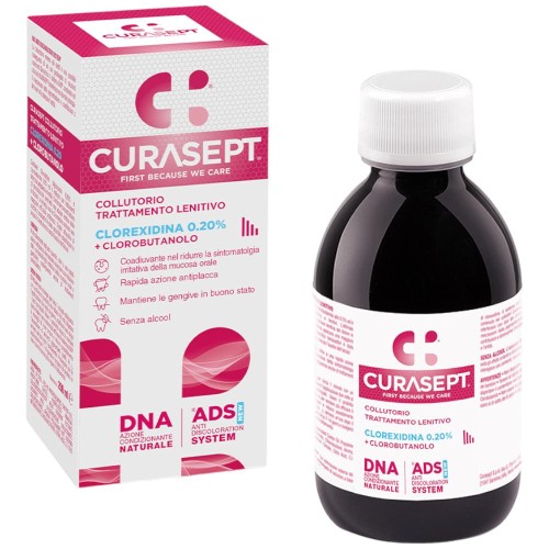 Curasept Collutorio Trattamento Lenitivo Clorexidina 0,20% 200 ml
