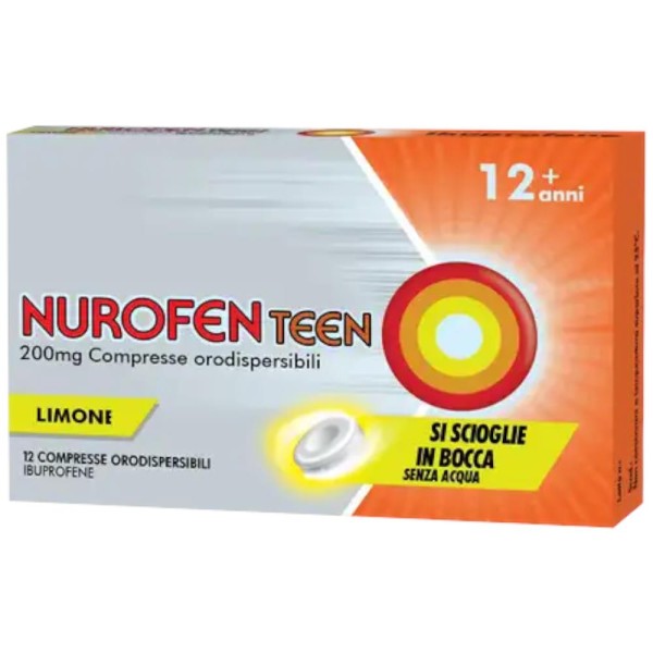 Nurofenteen 200mg 12 Compresse Orosolubili Limone