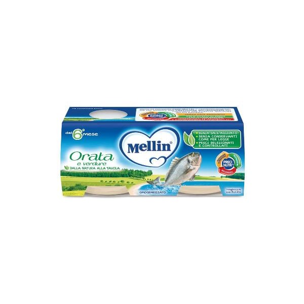 MELLIN OMOGENEIZZATO ORATA 2X80 G