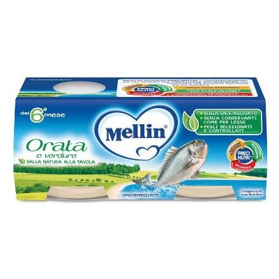 MELLIN OMOGENEIZZATO ORATA 2X80 G