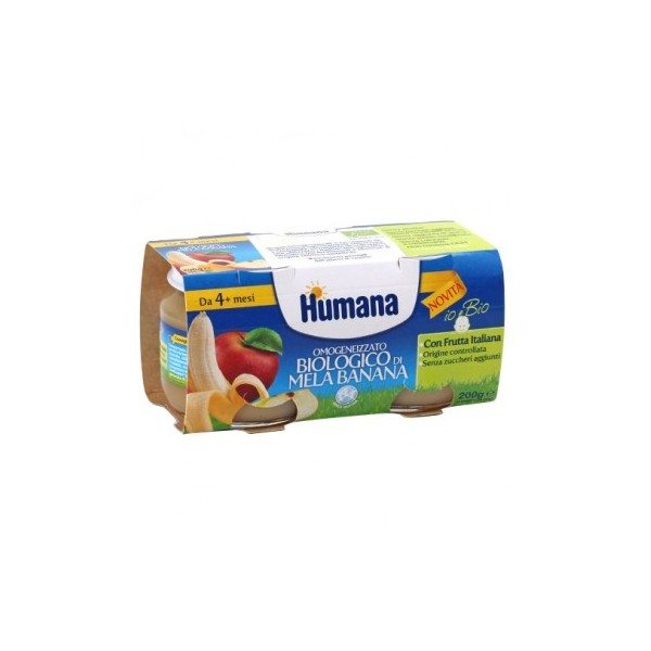 OMO HUMANA Mela-Banana  2x100g