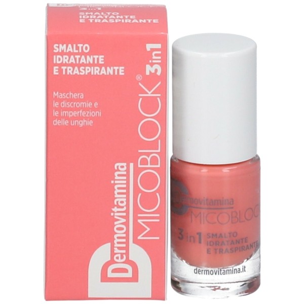 Dermovitamina Micoblock 3 in 1 Smalto Idratante e Respirante Rosa Chiaro