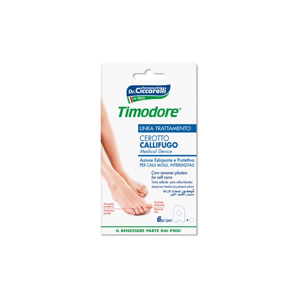 Timodore Cerotto Callifugo Calli Molli Interidigitali 6 Pezzi