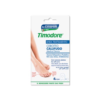 Timodore Cerotto Callifugo Calli Molli Interidigitali 6 Pezzi