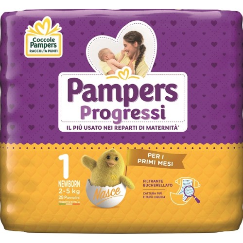 Pampers Progressi Newborn 2-5 Kg 28 Pannolini