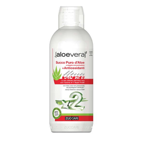 aloevera2 Succo Puro d’Aloe + Antiossidanti 1000ml