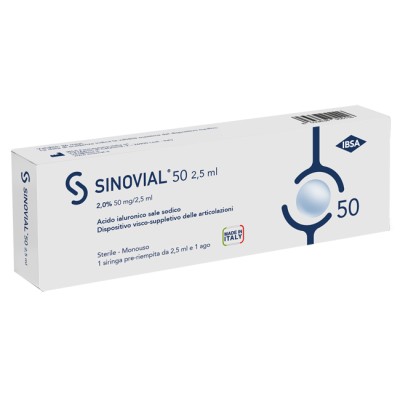 Sinovial 50 2,0% 1 Siringa Pre-Riempita da 2,5 ml
