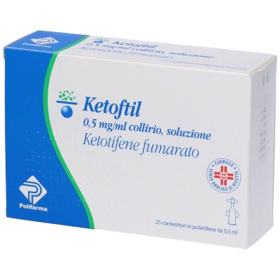 Ketoftil 0,5mg/ml Collirio 25 flaconcini da 0,5ml