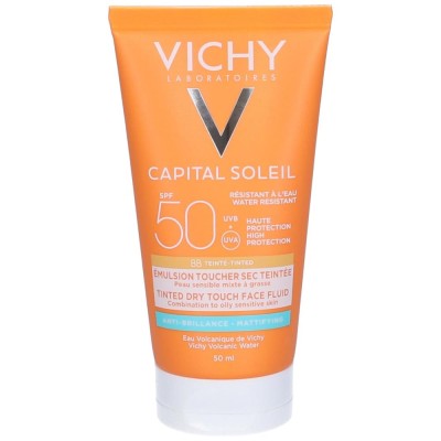 Capital Soleil BB Emulsione Colorata Effetto Asciutto e Mat SPF50 50ml