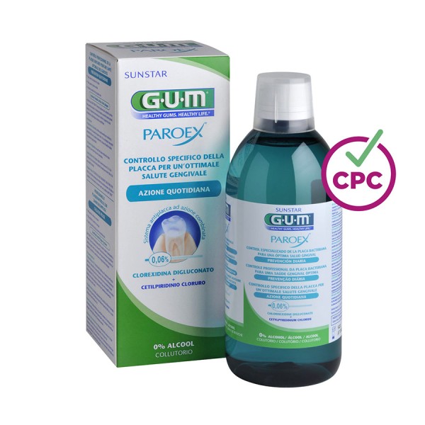 GUM Paroex Collutorio 0,06% CHX + CPC 500ml