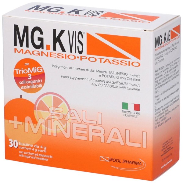 MG.K Vis Orange Magnesio e Potassio Creatina 30 Bustine