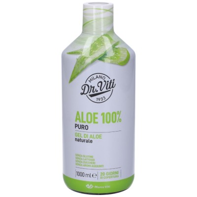 Dr. Viti Aloe 100% Puro Succo di Aloe Naturale 1000 ml