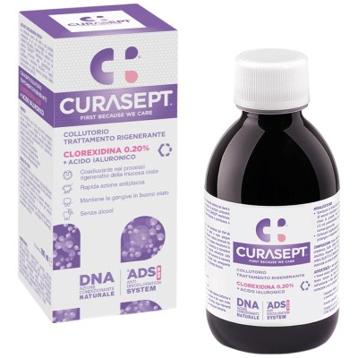 Curasept Collutorio Trattamento Rigenerante Clorexidina 0.20% + Acido Ialuronico