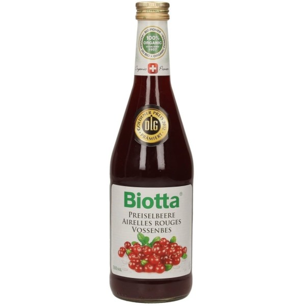 Biotta SUCCO DI MIRTILLO ROSSO di MONTAGNA 500ml