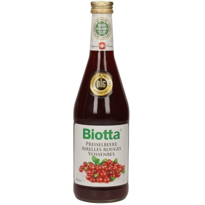 Biotta SUCCO DI MIRTILLO ROSSO di MONTAGNA 500ml