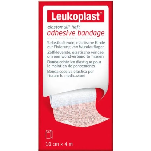 Leukoplast Elastomull Haft Benda di Fissaggio Elastica 10cm x 4m